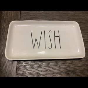 Brand new with tags Wish Rae Dunn plate